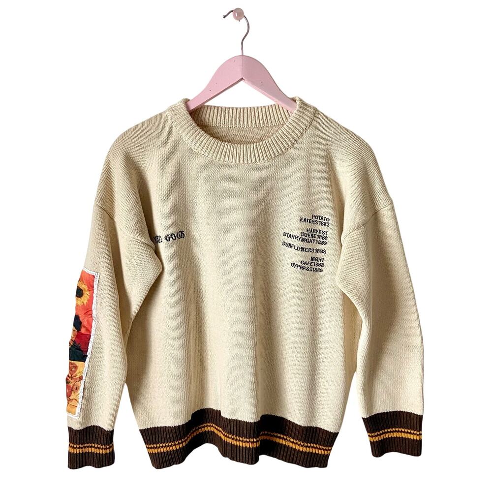 Aelfric Eden Van Gogh Sunflowers & Self-portrait sweater